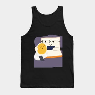 Asleep next to you What The Egg Tank Top